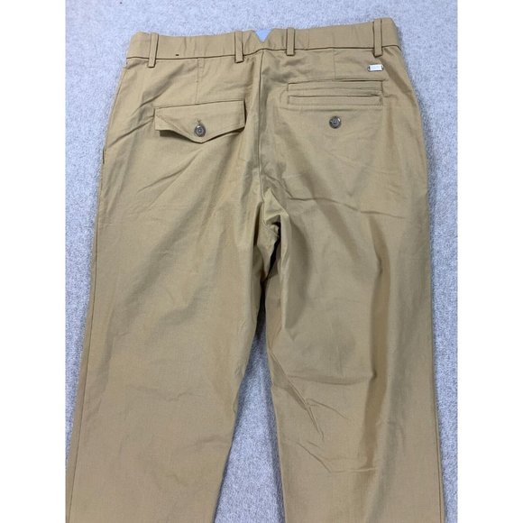 Nike Dri Fit Standard Fit Cotton Blend Chino Pants (Men's 34x34) Tan - Picture 14 of 15